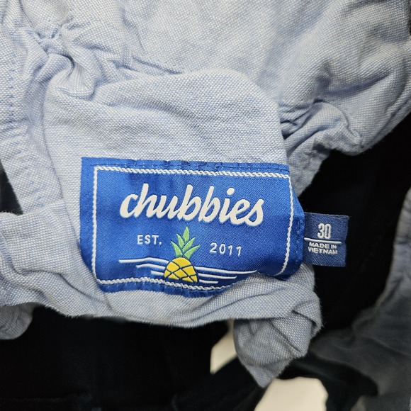 Chubbies Shorts Mens 30 Casual Golf Navy Blue‎ Chino Outdoors Preppy - Picture 8 of 9